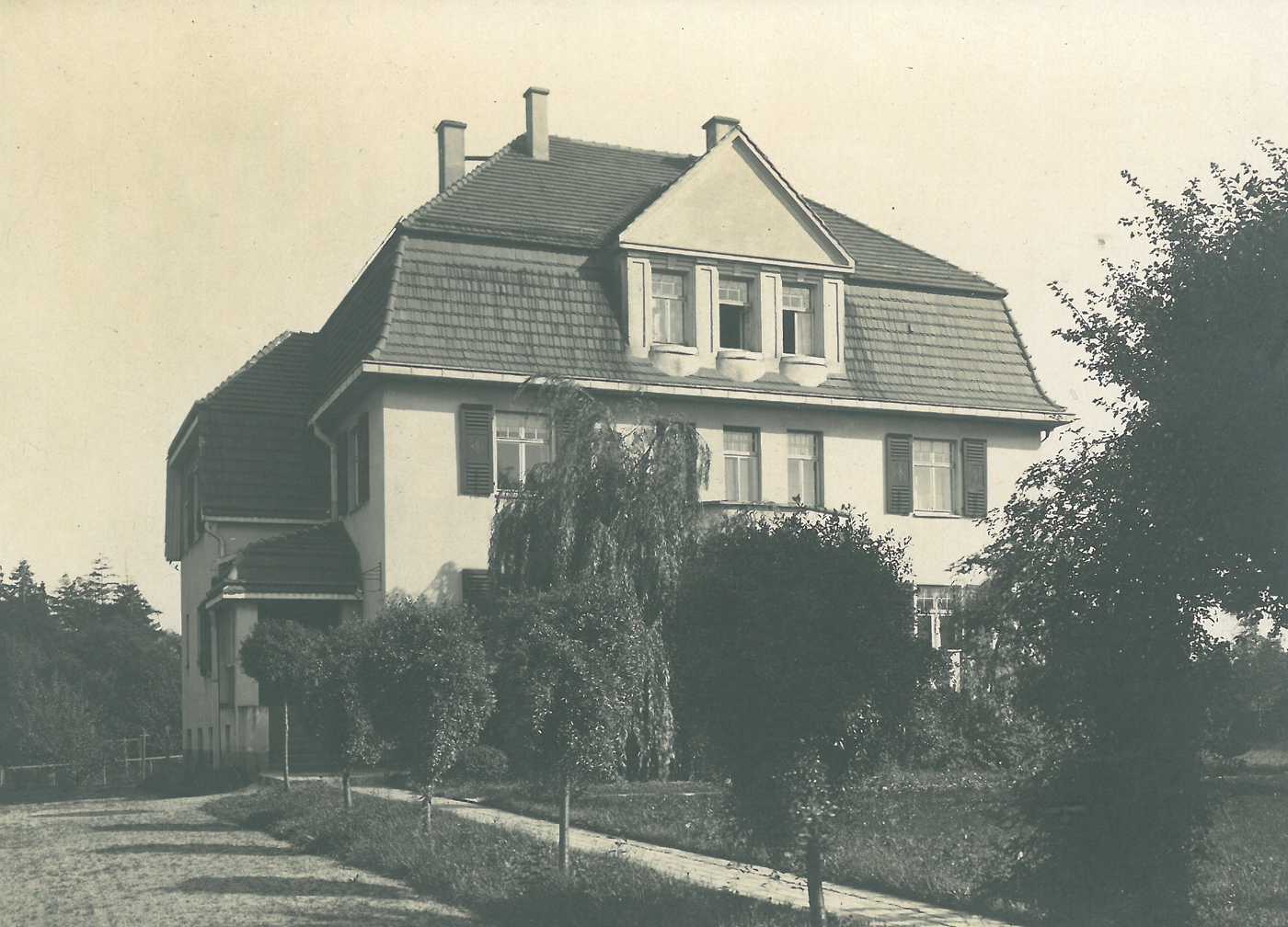 Ansicht der Villa von 1908