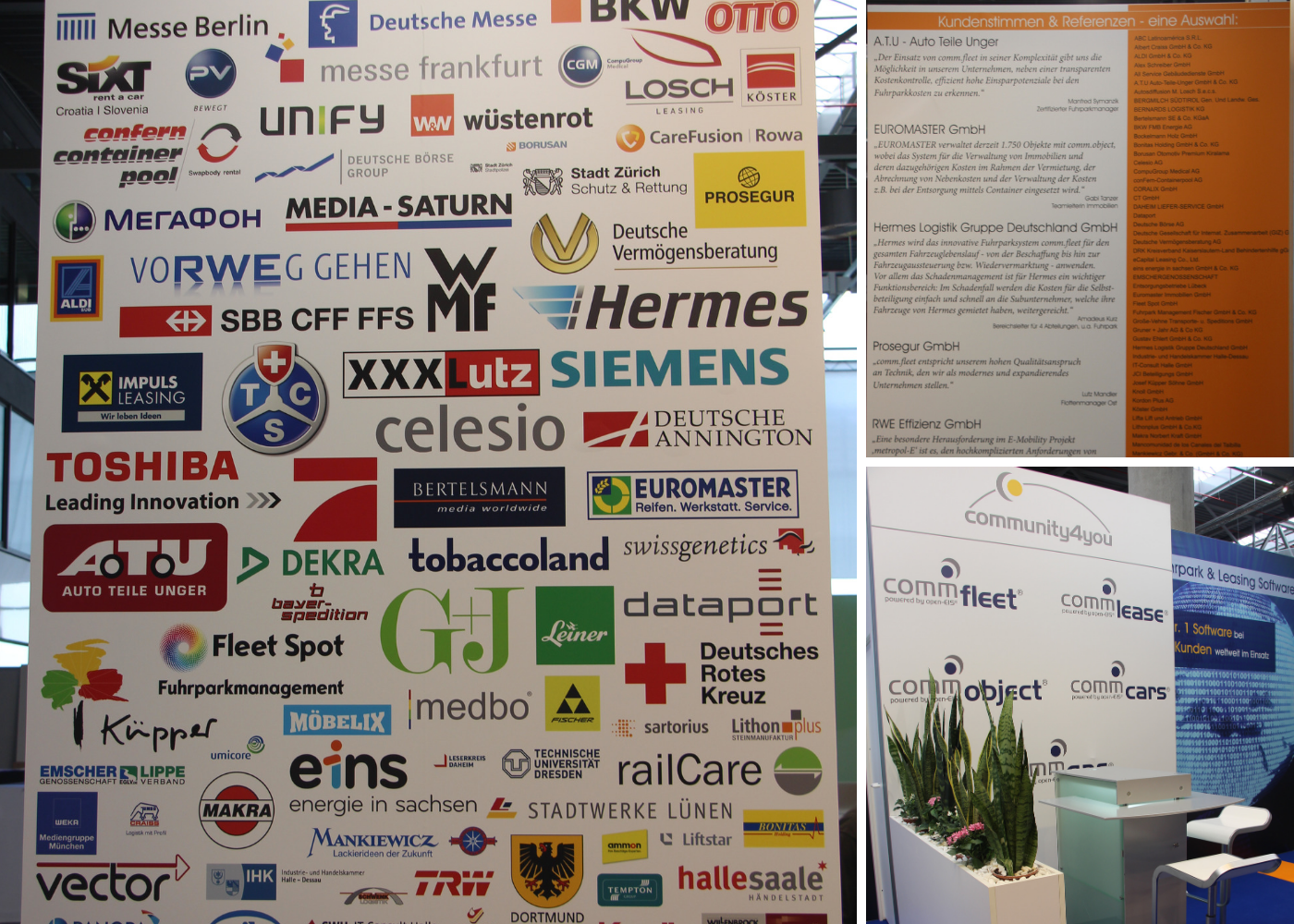 community4you AG - Messestand auf dem Fuhrpark-Forum 2015 community4you AG - Messestand auf dem Fuhrpark-Forum 2015