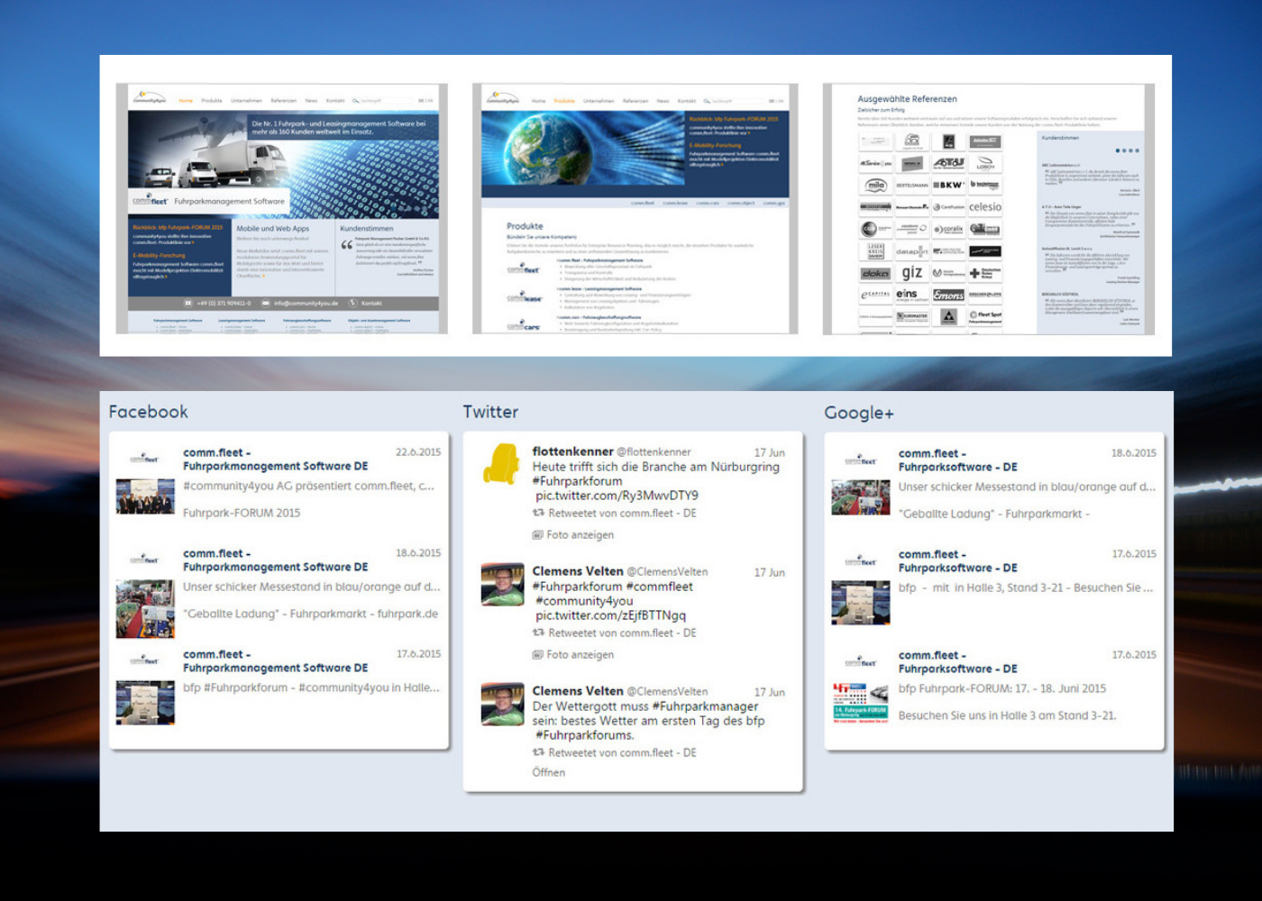 Relaunch: Website der comm.fleet-Produktlinie strahlt in neuem Glanz Relaunch: Website der comm.fleet-Produktlinie strahlt in neuem Glanz