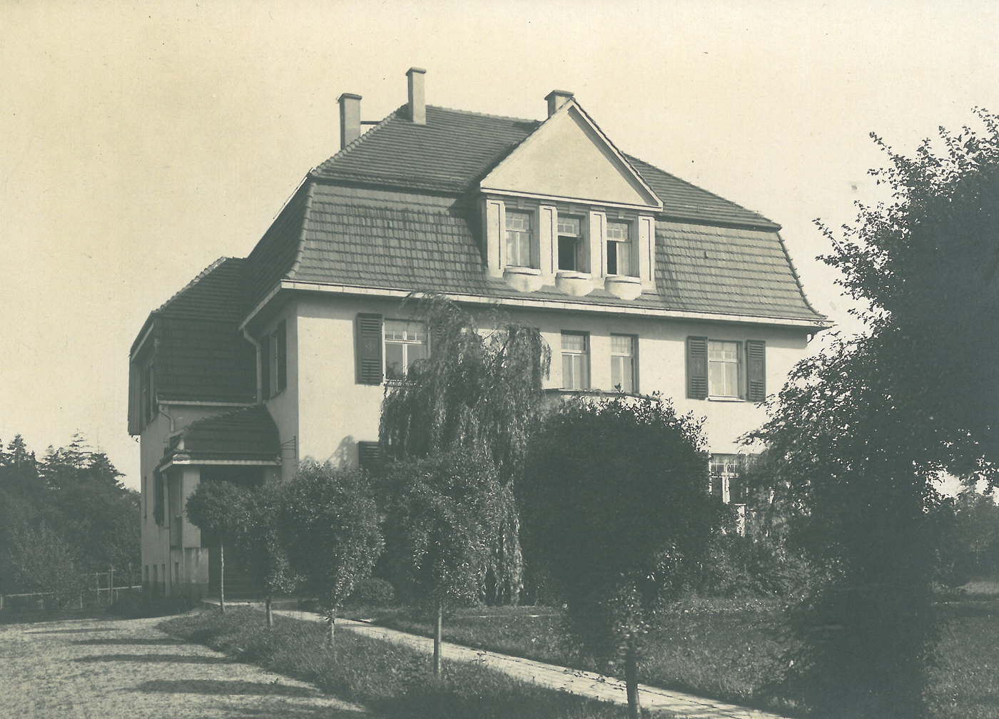 Ansicht der Villa von 1908 Ansicht der Villa von 1908