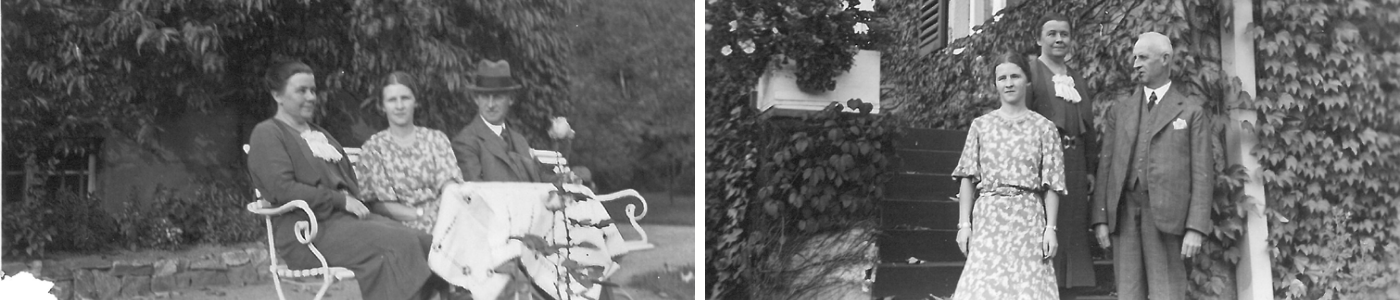 Familie Barthel auf dem Anwesen der Villa Familie Barthel auf dem Anwesen der Villa