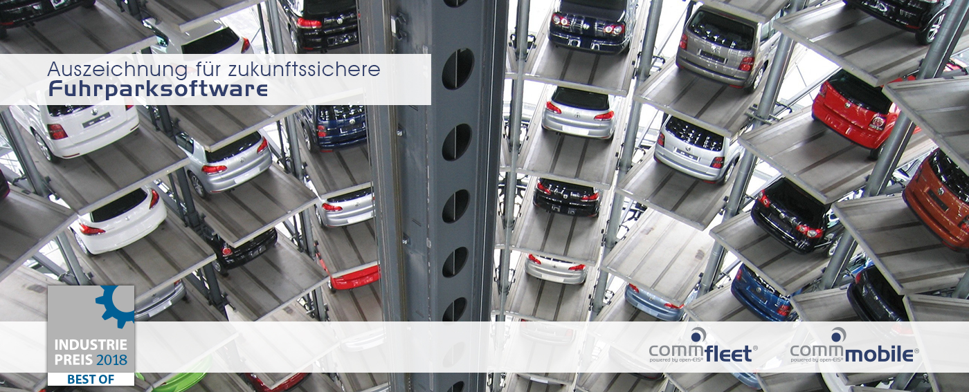INDUSTRIEPREIS 2018 INDUSTRIEPREIS 2018: Auszeichnung für Fuhrpark- und Leasingmanagement Software der community4you AG