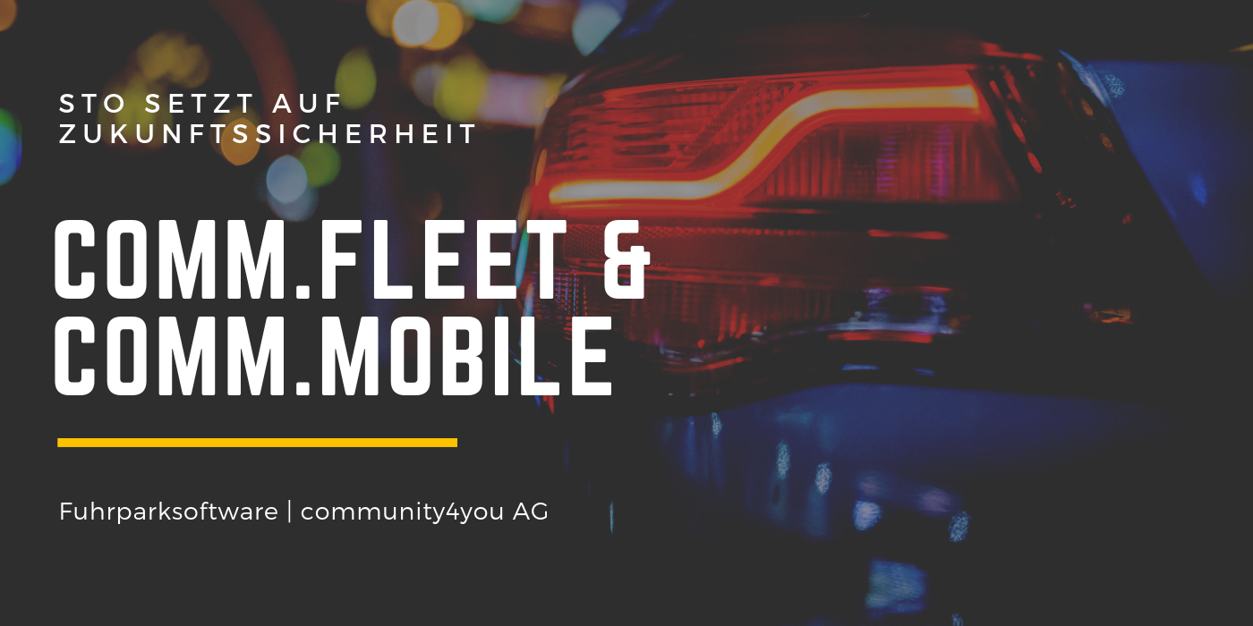 Sto setzt auf Zukunftssicherheit mit Fuhrparksoftware der community4you AG | Der weltweite Technologieführer für Farben und Lacke managt seinen Fuhrpark mit comm.fleet und comm.mobile