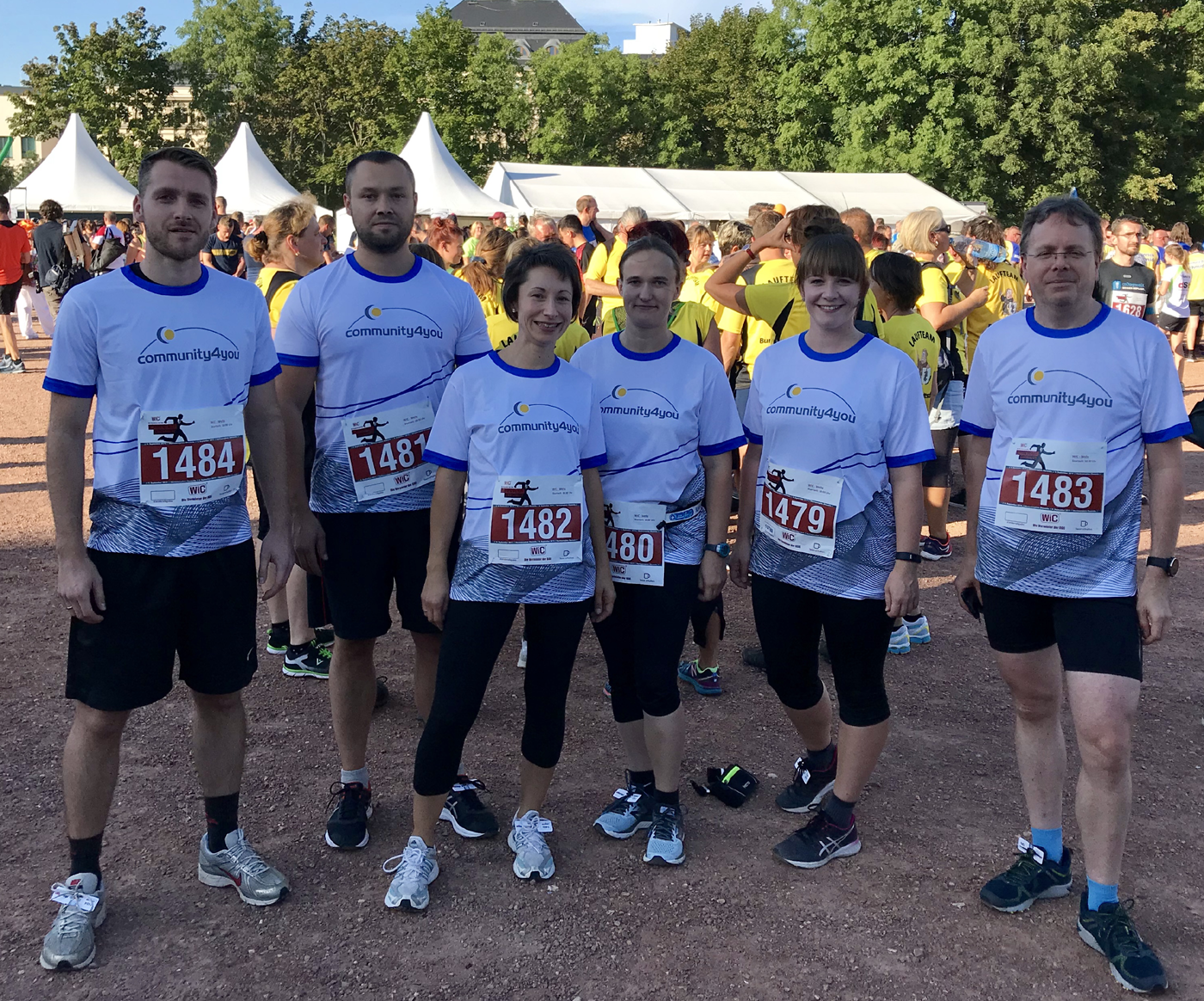 Chemnitzer Firmenlauf 2019: community4you AG in sportlicher Höchstform | Das Team der community4you AG ging am 4. September auf die 4,8 km lange Strecke an den Start.