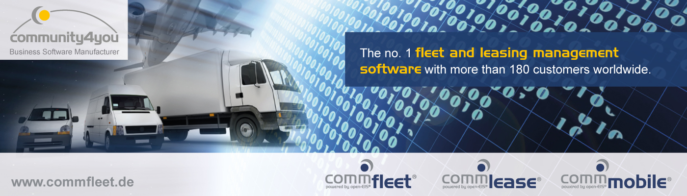 Focus on the customer - 4 reasons for digital fleet management: On the 21st and 22nd of March 2018, community4you AG will present the sophisticated spectrum of their comm.fleet product line at the trade fair ”FLOTTE! Der Branchentreff“ in Dusseldorf.