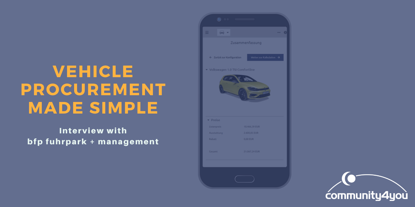 Fahrzeugbeschaffung leicht gemacht - mit comm.cars Vehicle procurement made simple with comm.cars: an Interview with bfp fuhrpark + management magazine